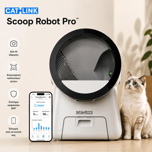 CATLINK Scoop Robot Pro – Automatic Self-Cleaning Cat Litter Box with AI Dual Cameras & Refill