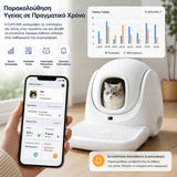 CATLINK Baymax Lite Gray με έξυπνη καταγραφή επισκέψεων, βάρους και συμπεριφοράς γάτας μέσω εφαρμογής