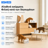 CATLINK W03 Smart Cat Water Fountain Wireless – Ασύρματη Αυτόματη Βρύση Νερού Γάτας με App Control & Μπαταρία έως 150 Ημέρες