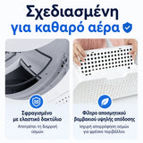 CATLINK Young τετράγωνη εικόνα για καθαρό αέρα με ελαστικό δακτύλιο στεγανοποίησης και φίλτρο αποσμητικού βαμβακιού υψηλής απόδοσης