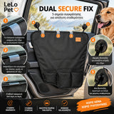 LeLo Pet DoorShield με Dual Secure Fix και 5 σημεία στερέωσης, 3 tabs ανάμεσα στο τζάμι και το λάστιχο και 2 βεντούζες για σταθερή εφαρμογή χωρίς κενά