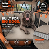 LeLo Pet LuxeRide Μπεζ Πέτρα με Hard Bottom κυψελωτής δομής έως 100kg, σταθερή επιφάνεια χωρίς βούλιαγμα και μεγάλο χώρο για πολύ μεγαλόσωμους σκύλους