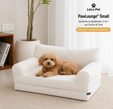 LeLo Pet PawLounge® Small λευκός αναδιπλούμενος καναπές και κρεβατάκι 2 σε 1 για γάτες και μικρόσωμους σκύλους στο wox.gr