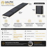 LeLo Pet TitanRamp τεχνικά χαρακτηριστικά και διαστάσεις 160x43,2cm, 4-fold αναδίπλωση, αντιολισθητική felt επιφάνεια και φορτίο έως 113,4kg