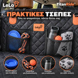 LeLo Pet TitanRide με πρακτικές mesh τσέπες αποθήκευσης για μπολ νερού, παιχνίδια, παγούρι και αξεσουάρ σκύλου στο αυτοκίνητο