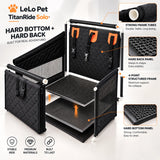 LeLo Pet TitanRide Solo με σκληρό κυψελωτό πάτο και πλάτη, 4 σημεία περιμετρικής στήριξης και ενισχυμένη δομημένη κατασκευή για σταθερή μεταφορά σκύλου στο πίσω κάθισμα