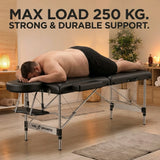 Κρεβάτι μασάζ με αντοχή έως 250kg για επαγγελματική χρήση και απόλυτη σταθερότητα