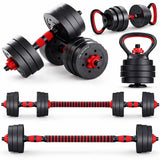 Πολυλειτουργικό σετ 7 σε 1 VSL Sports PowerDumbbell 20 με αλτήρες μπάρα και kettlebell