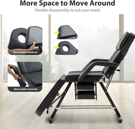 Αποσπώμενο προσκέφαλο και μπράτσα καρέκλας αισθητικής VSL Sports ProComfort 300