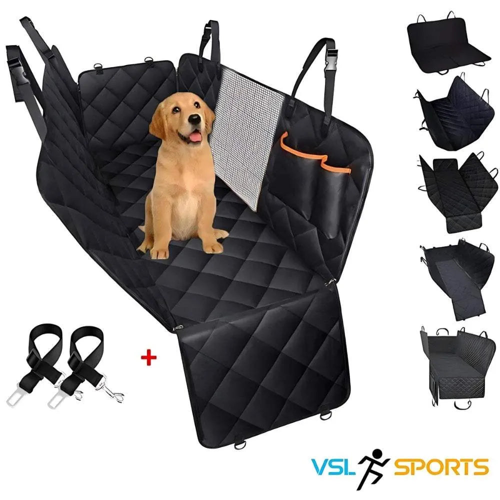 VSL Sports PetShield Pro® - Αδιάβροχο κάλυμμα καθίσματος αυτοκινήτου για κατοικίδια, 140x209cm, με πλαϊνή προστασία