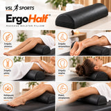 VSL Sports ErgoHalf – Ημικυλινδρικό μαξιλάρι μασάζ με επένδυση PU Leather, για στήριξη γονάτων, αστραγάλων, μέσης και αυχένα.