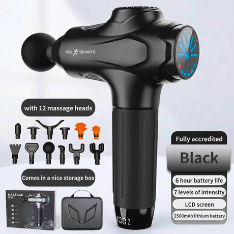 VSL Sports HyperGun X-Pro® | Premium Massage Gun με 12 Κεφαλές & 7 Επίπεδα Έντασης - wox.gr