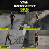 VSL Sports IronVest 5kg γιλέκο βαρών για τρέξιμο, καθημερινό περπάτημα, προπόνηση δύναμης και άλματα με σχοινάκι