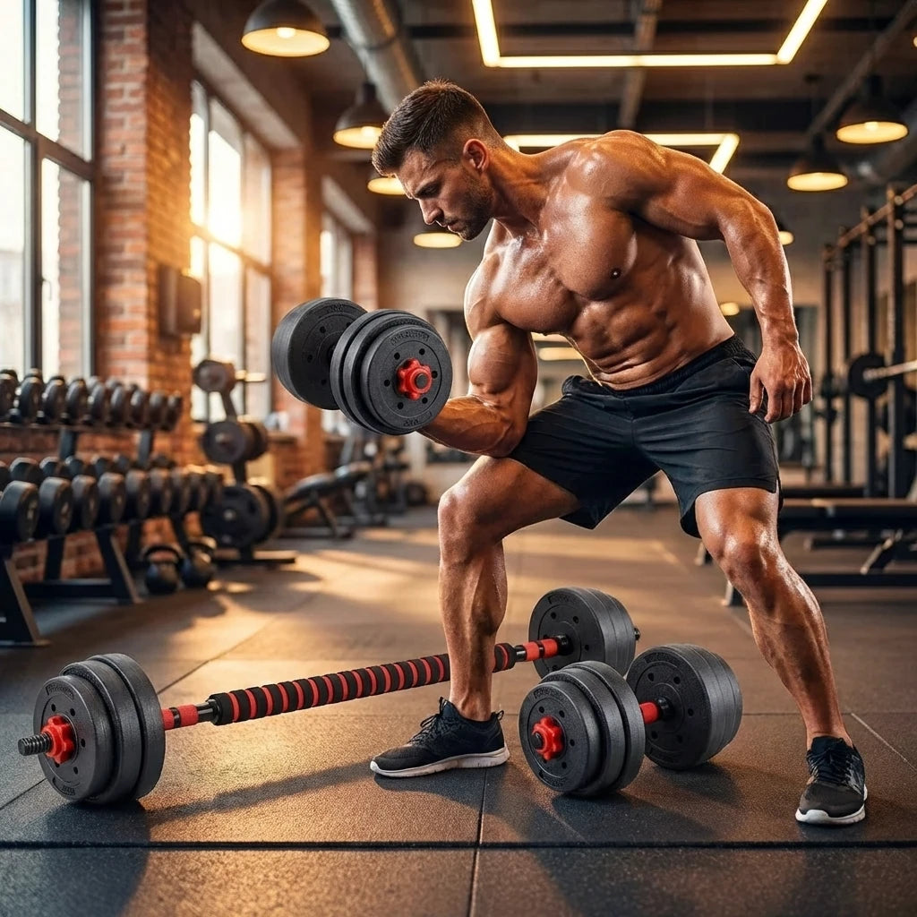 VSL Sports PowerDumbbell 20 σετ αλτήρων για προπόνηση δύναμης στο σπίτι και μυϊκή ανάπτυξη