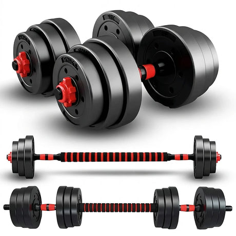 VSL Sports PowerDumbbell® 20 – Σετ Αλτήρων & Μπάρας 20kg με Ρυθμιζόμενα Βάρη, Ιδανικό για Οικιακή Προπόνηση | wox.gr