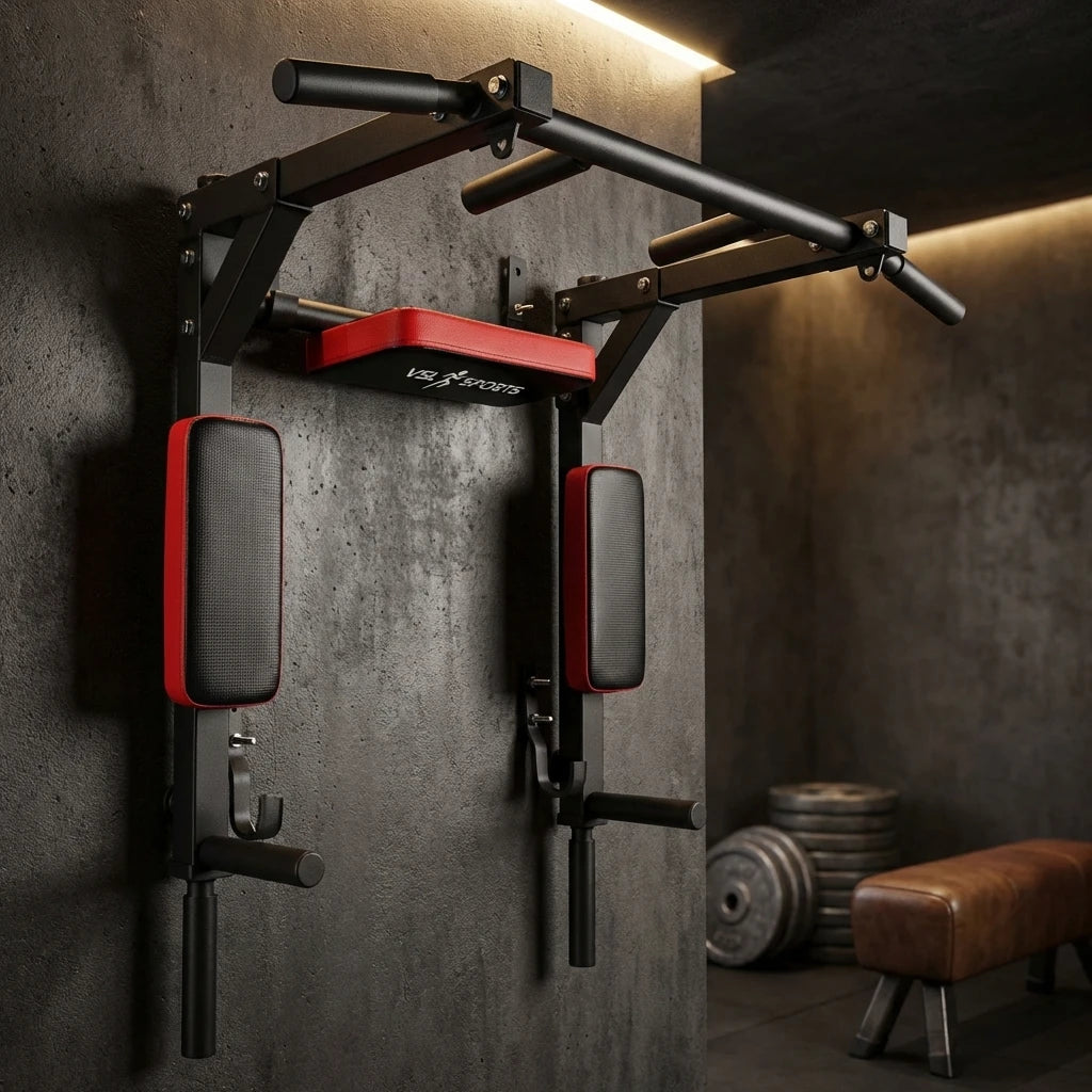 VSL Sports UltraBar X εγκατάσταση σε home gym με μοντέρνο industrial design