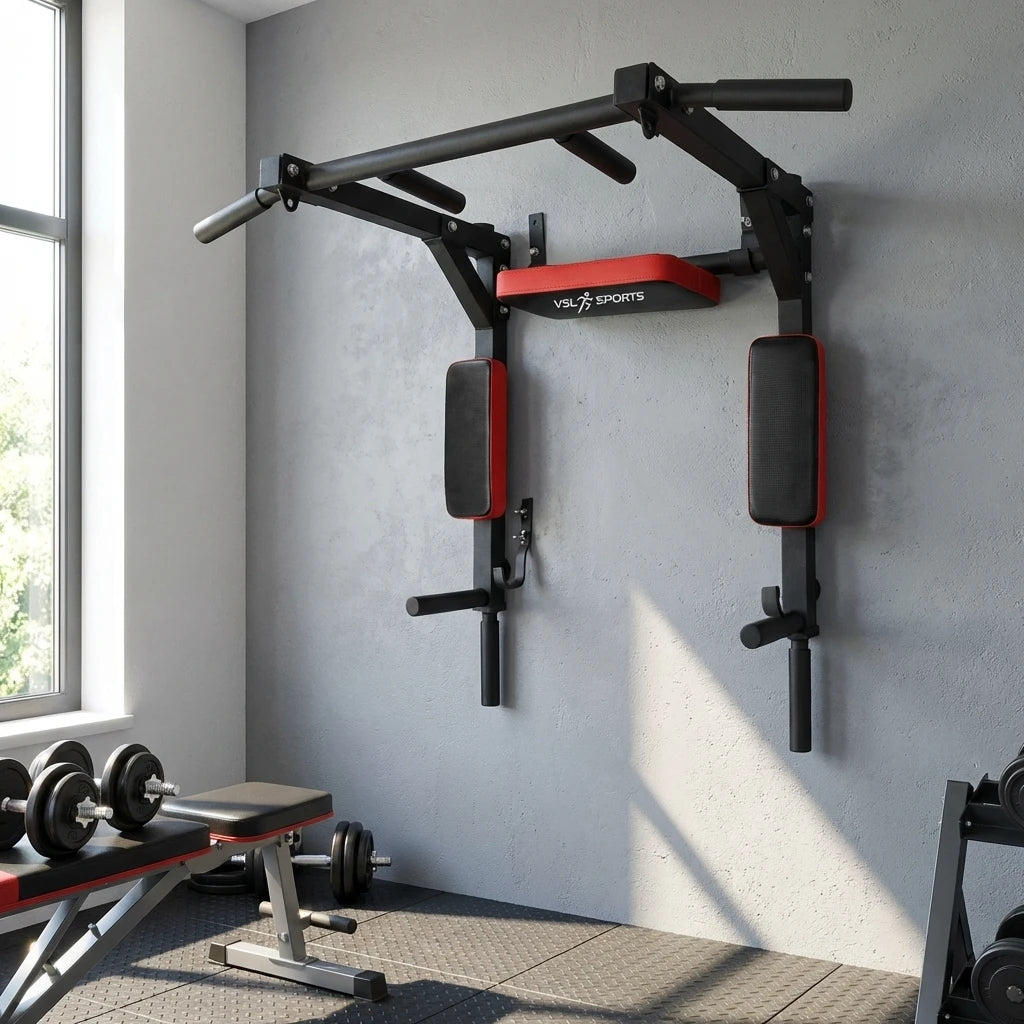 μονόζυγο τοίχου VSL Sports UltraBar X σε home gym περιβάλλον