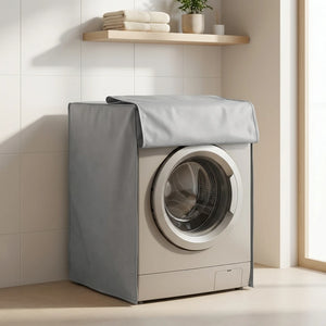Wallex AquaShield - Waterproof Washing Machine & Dryer Cover with Zipper 63×63×85cm | Grey