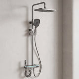Wallex HydroTech® στήλη ντους με LED ένδειξη θερμοκρασίας σε minimal μπάνιο υψηλής αισθητικής