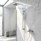 Wallex RUDO - Stainless steel shower column for direct connection to an existing tap