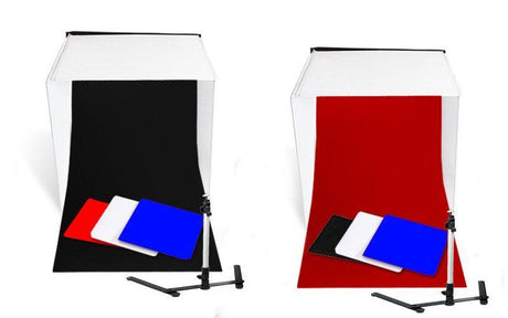 CasaLux - Πτυσσόμενο Φορητό Photo Lighting Studio Κουτί Με Έγχρωμα Σκηνικά Διπλής Όψης 40cm X 40cm - CL20187 - wox.gr