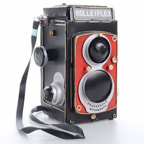 CasaLux - Vintage χειροποίητη διακοσμητική φωτογραφική μηχανή μεταλλική - CL51555 - wox.gr