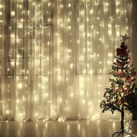 CasaLux - Χριστουγεννιάτικη κουρτίνα 3m με 240 led λαμπάκια - Θερμός φωτισμός - CL53899 - wox.gr