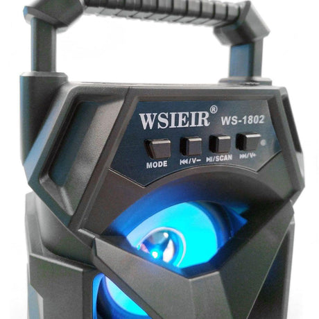 Φορητό bluetooth ηχείο 3W με LED/USB/SD/AUX WSIEIR WS-1802- GL-54394 - wox.gr