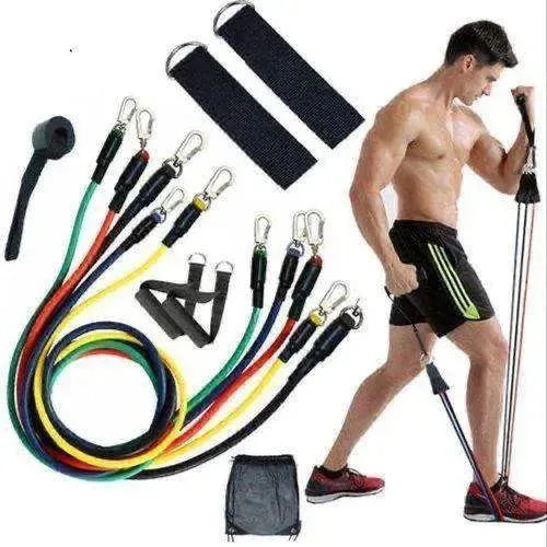 Training system with rubber power resistance bands JT 003 GL 55362