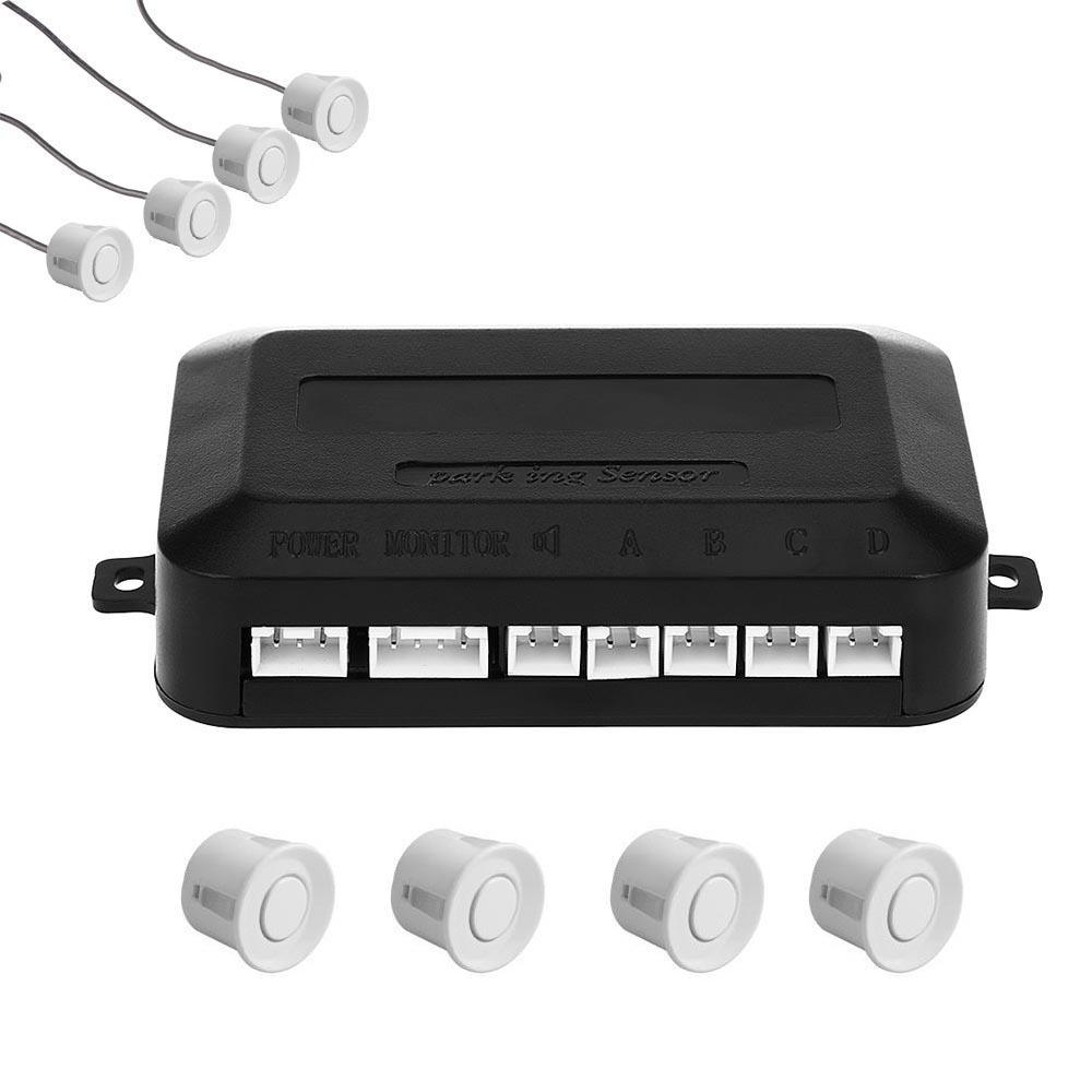 Σύστημα παρκαρίσματος με 4 αισθητήρες και ηχητική ειδοποίηση - Λευκό GL-33435 - wox.gr